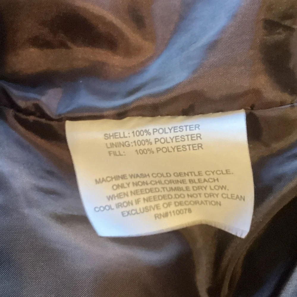 U.S. Polo Assn. Brown Quilted Puffer Jacket with Embroidered Logo